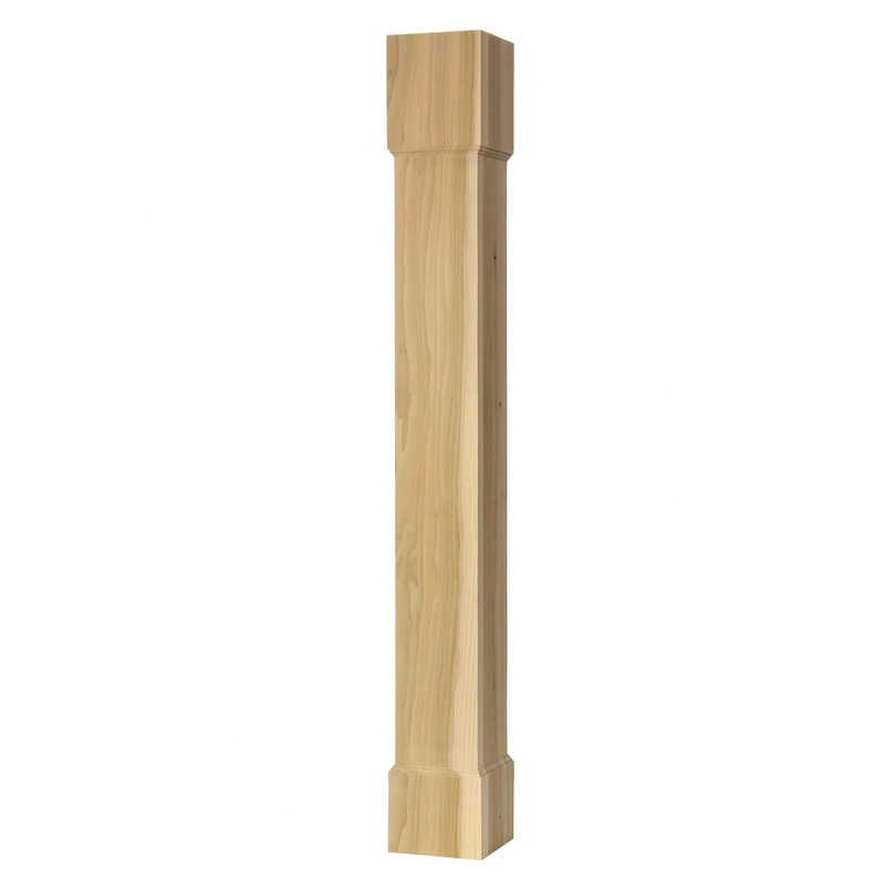 Square Post - Style SQP-BPL-5 - 40-1/2"H - Species:Alder